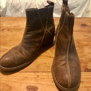 Red Wing Brown Leather Booties